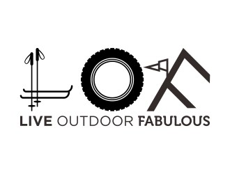 Live Outdoor Fabulous logo design by almaula