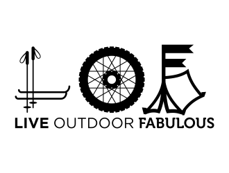 Live Outdoor Fabulous logo design by almaula