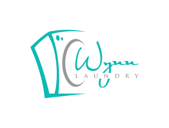 Wynn Laundry logo design by javaz