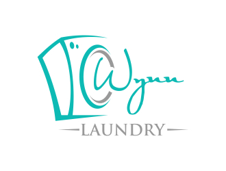 Wynn Laundry logo design by javaz