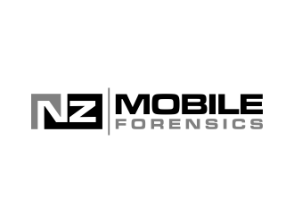 NZ Mobile Forensics logo design by p0peye