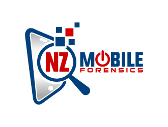 NZ Mobile Forensics logo design by MUSANG