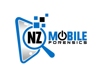 NZ Mobile Forensics logo design by MUSANG