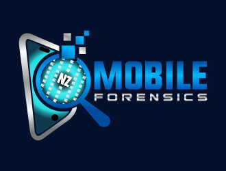 NZ Mobile Forensics logo design by MUSANG