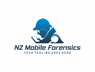 NZ Mobile Forensics logo design by andriandesain