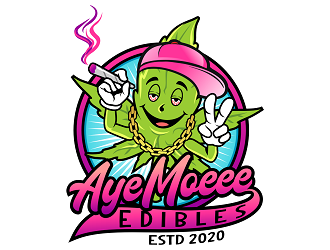 Aye Moeee Edibles logo design by haze