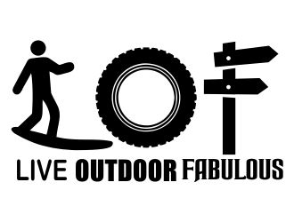 Live Outdoor Fabulous logo design by asmaulhusna