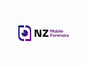 NZ Mobile Forensics logo design by DuckOn