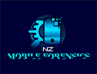 NZ Mobile Forensics logo design by MCXL