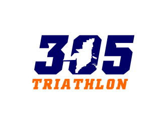 305 Triathlon logo design by GemahRipah
