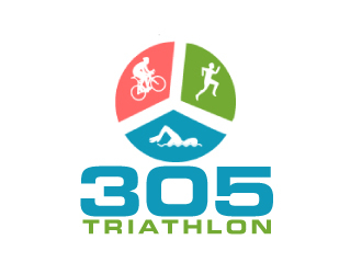 305 Triathlon logo design by AamirKhan