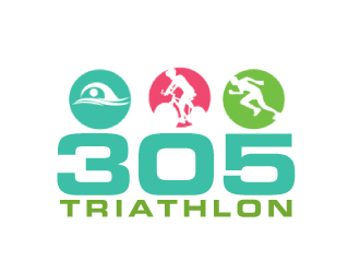 305 Triathlon logo design by AamirKhan