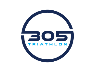 305 Triathlon logo design by GassPoll