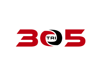 305 Triathlon logo design by GassPoll