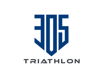 305 Triathlon logo design by GassPoll