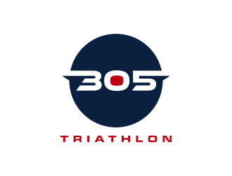 305 Triathlon logo design by GassPoll