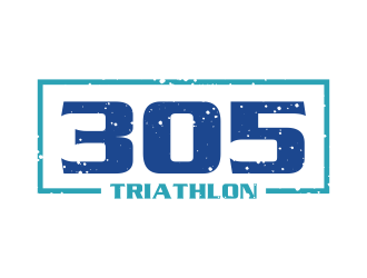 305 Triathlon logo design by qqdesigns