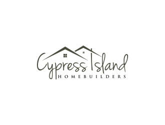 Cypress Island HomeBuilders logo design by haidar