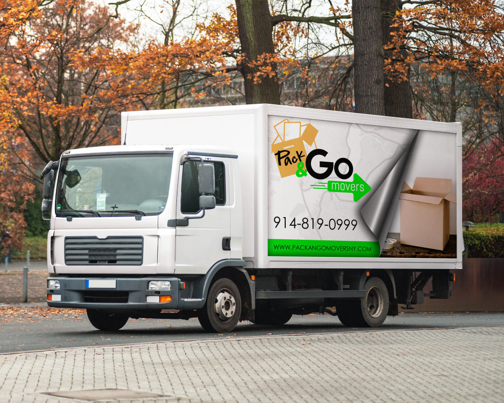 Pack & Go Movers  logo design by Boomstudioz