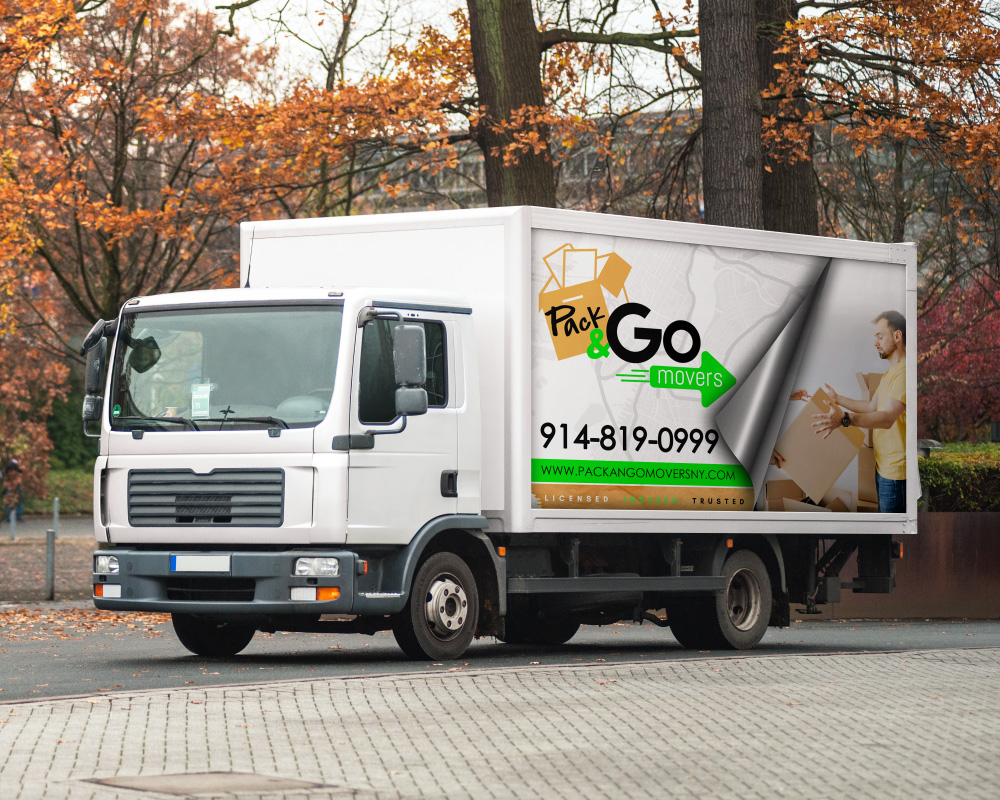 Pack & Go Movers  logo design by Boomstudioz