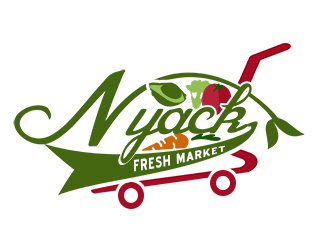 nyack fresh market logo design by bougalla005