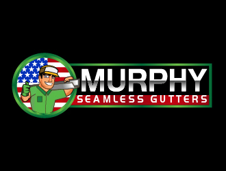 Murphy Seamless Gutters logo design by Suvendu