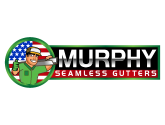 Murphy Seamless Gutters logo design by Suvendu