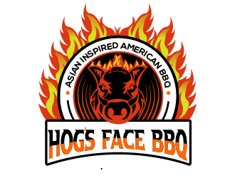 Hogs Face BBQ logo design by Suvendu