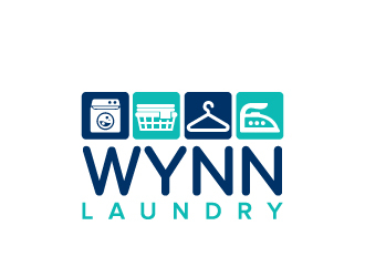 Wynn Laundry logo design by jaize