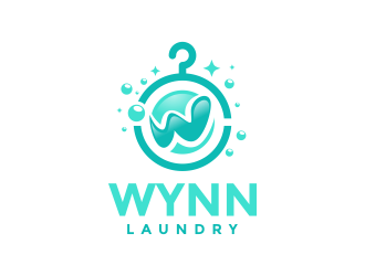 Wynn Laundry logo design by Arxeal