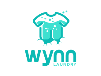 Wynn Laundry logo design by Panara