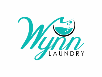 Wynn Laundry logo design by giphone