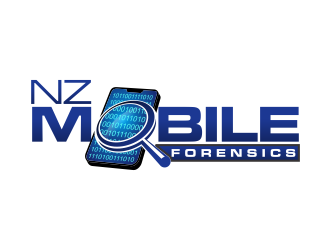NZ Mobile Forensics logo design by brandshark