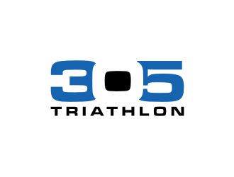 305 Triathlon logo design by johana