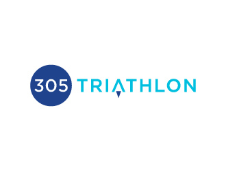 305 Triathlon logo design by treemouse