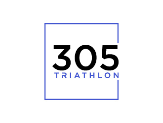 305 Triathlon logo design by treemouse
