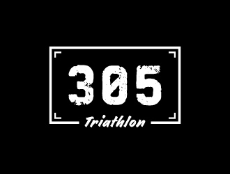 305 Triathlon logo design by treemouse