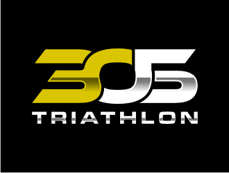 305 Triathlon logo design by johana
