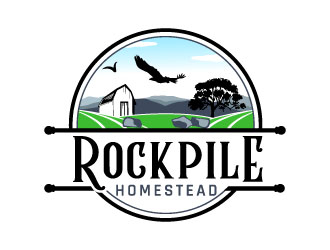 Rockpile Homestead logo design by MonkDesign