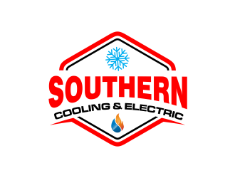 Southern Cooling & Electric logo design by GassPoll