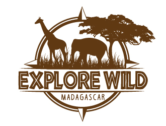 Explore Wild Madagascar  logo design by AamirKhan