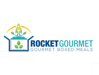 Rocket Gourmet logo design by invento
