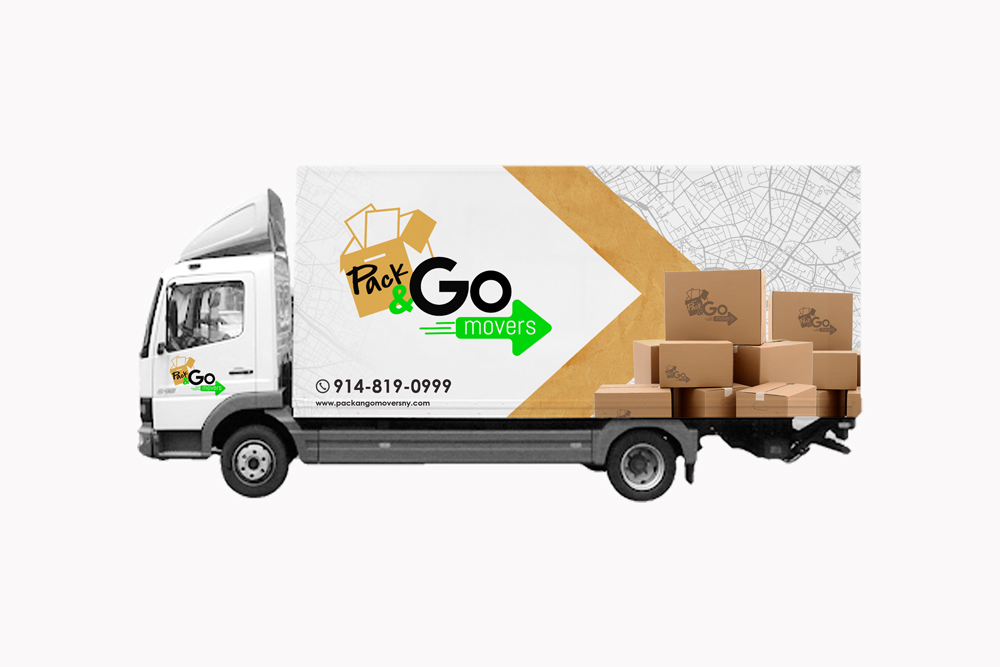 Pack & Go Movers  logo design by Ulid