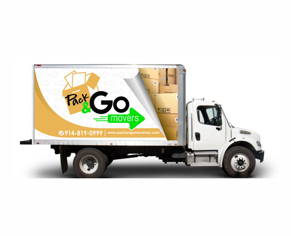 Pack & Go Movers  logo design by mutafailan