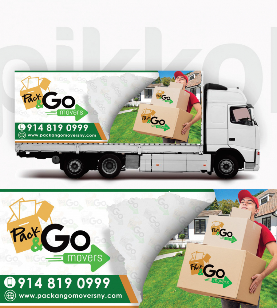 Pack & Go Movers  logo design by Godvibes