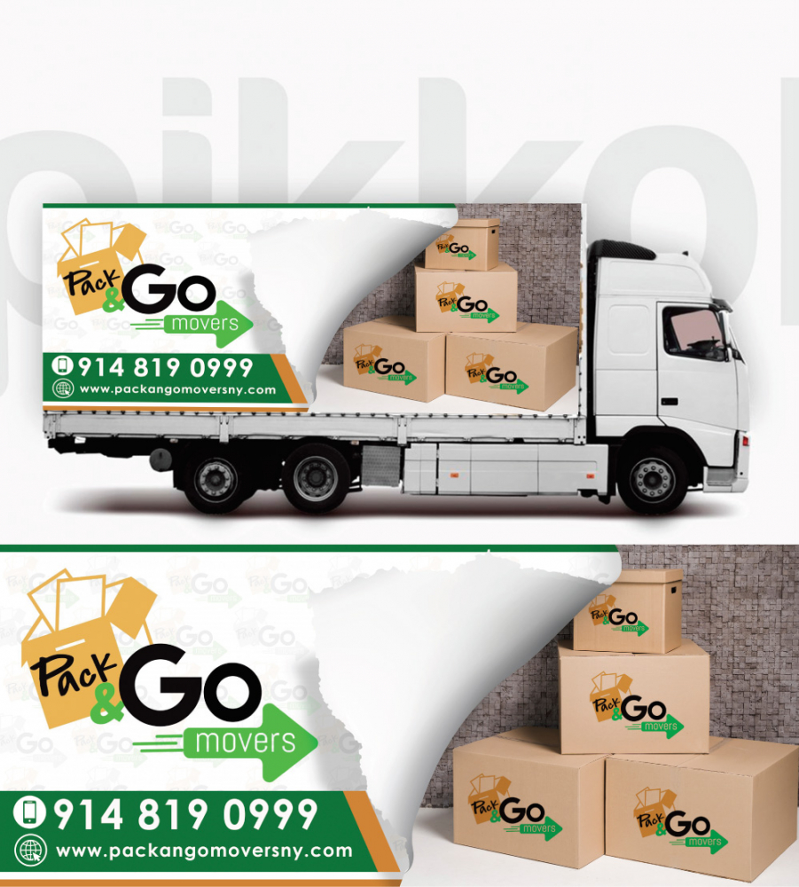 Pack & Go Movers  logo design by Godvibes