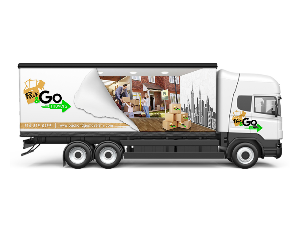 Pack & Go Movers  logo design by Niqnish