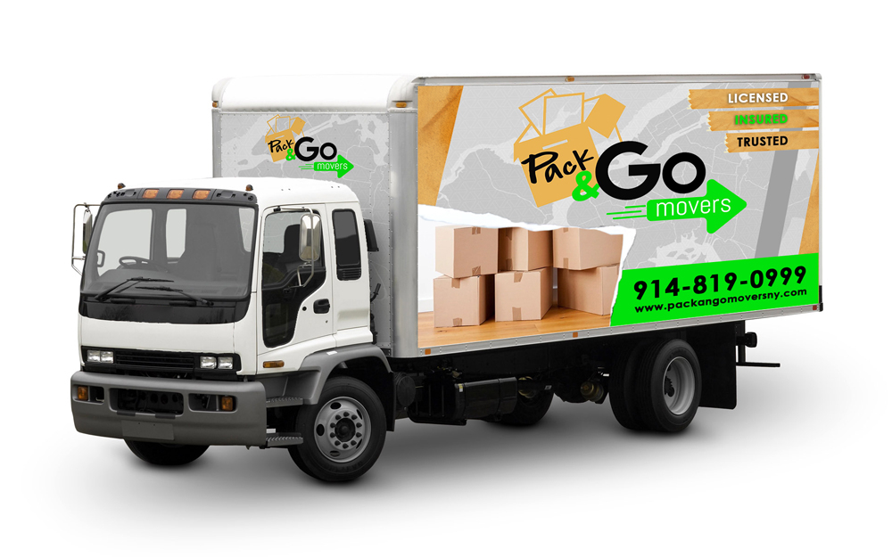 Pack & Go Movers  logo design by KHAI