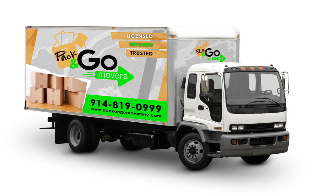 Pack & Go Movers  logo design by KHAI