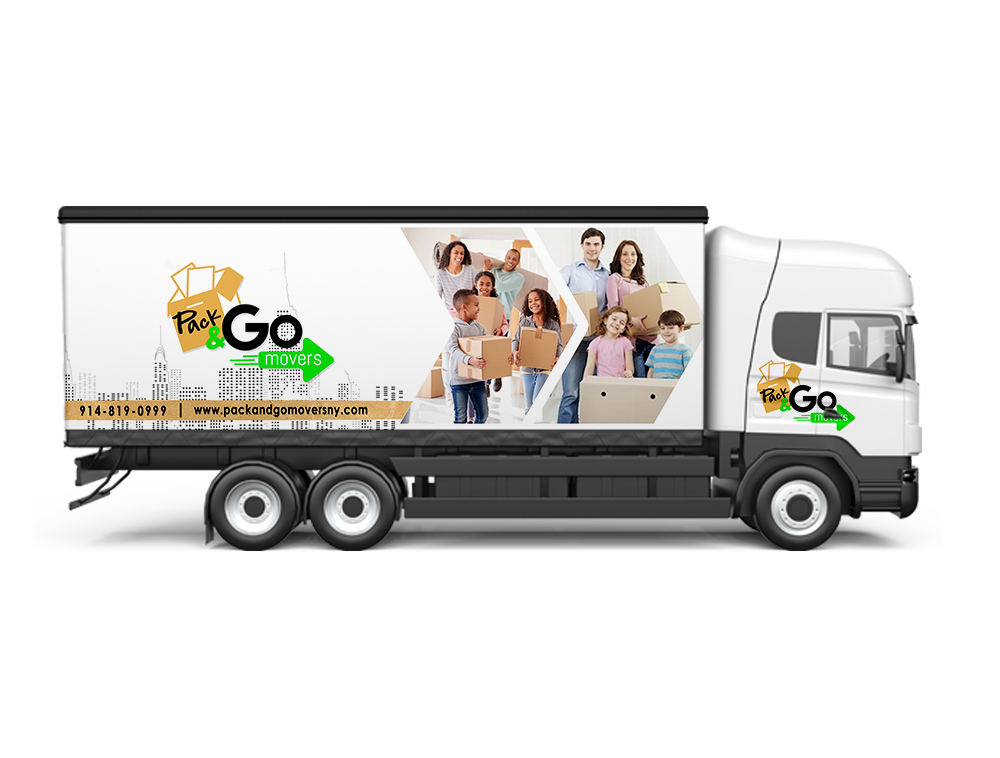 Pack & Go Movers  logo design by Niqnish